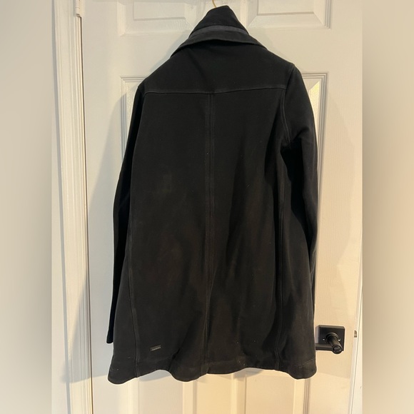 Lululemon Method Wrap Asymmetrical Zip Jacket Black Womens Rare Yoga Size 10 - Picture 9 of 10